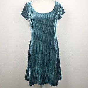 Fervour Velvet Vibes Skater Dress Fit and Flare